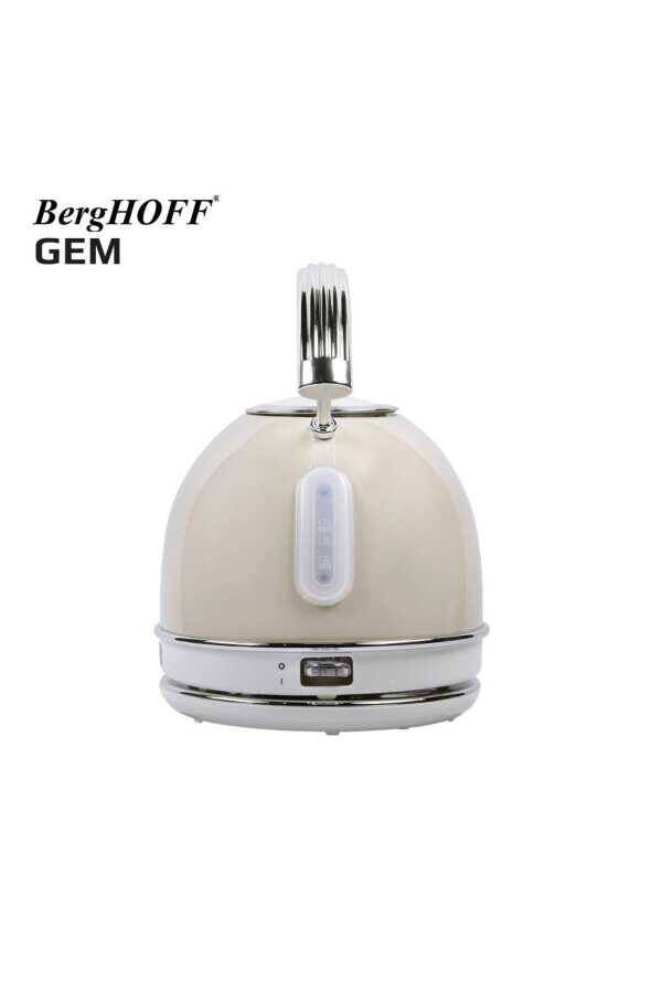 Gem Retro 1.7 Litre Vanilya Krem Rengi Yuvarlak Su Isıtıcısı - 3