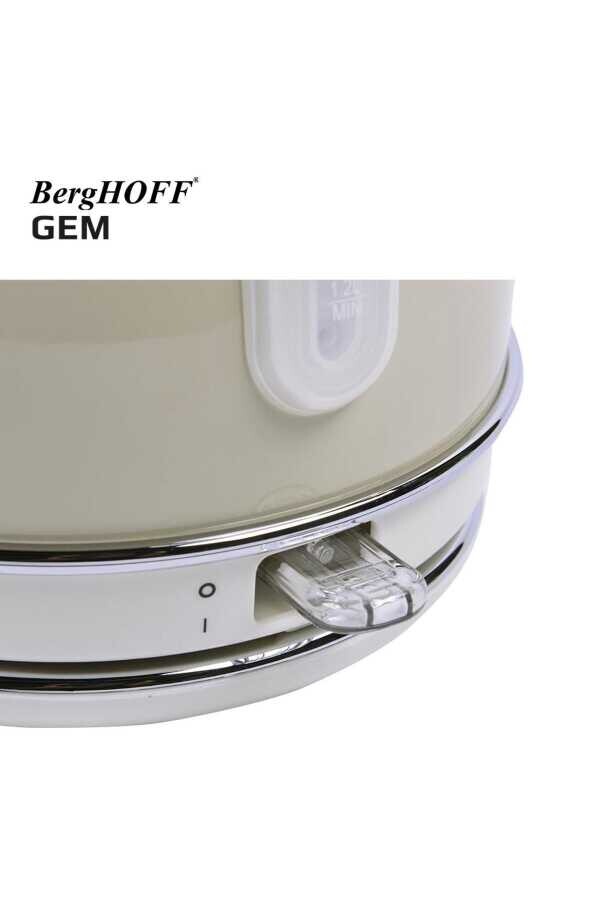 Gem Retro 1.7 Litre Vanilya Krem Rengi Yuvarlak Su Isıtıcısı - 4