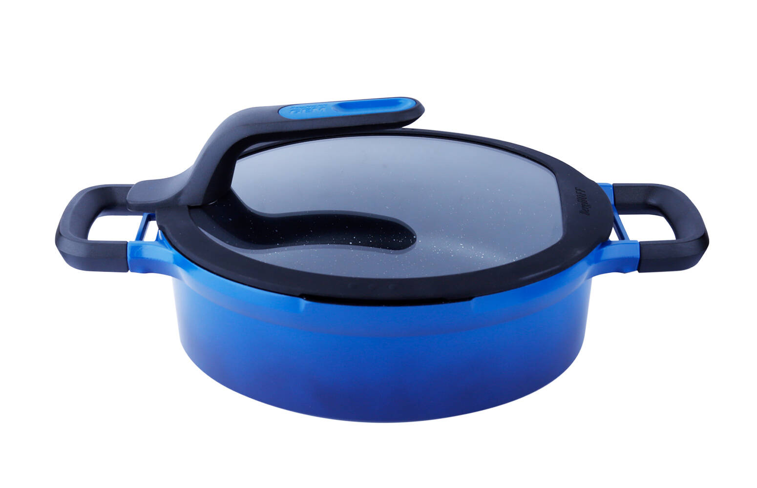 Gem Stay Cool Pilav Tenceresi Mavi 28 Cm+HEDİYE TAVA MAVİ 24 CM - 1