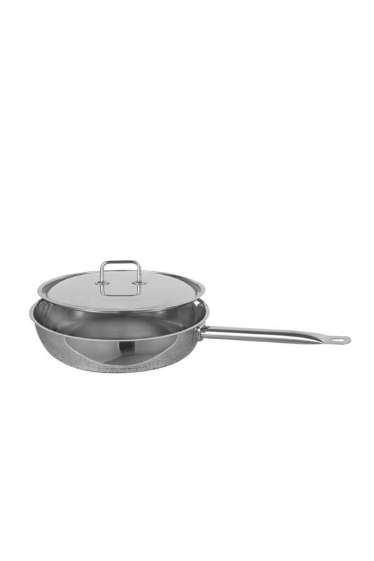 GGS Solingen Bratpfannen Teflon Platinium Kaplamalı Kızartma Tavası Kapaklı 32 cm 5,2L - 1