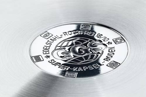 GGS Solingen Bratpfannen Teflon Platinium Kaplamalı Kızartma Tavası Kapaklı 32 cm 5,2L - 2