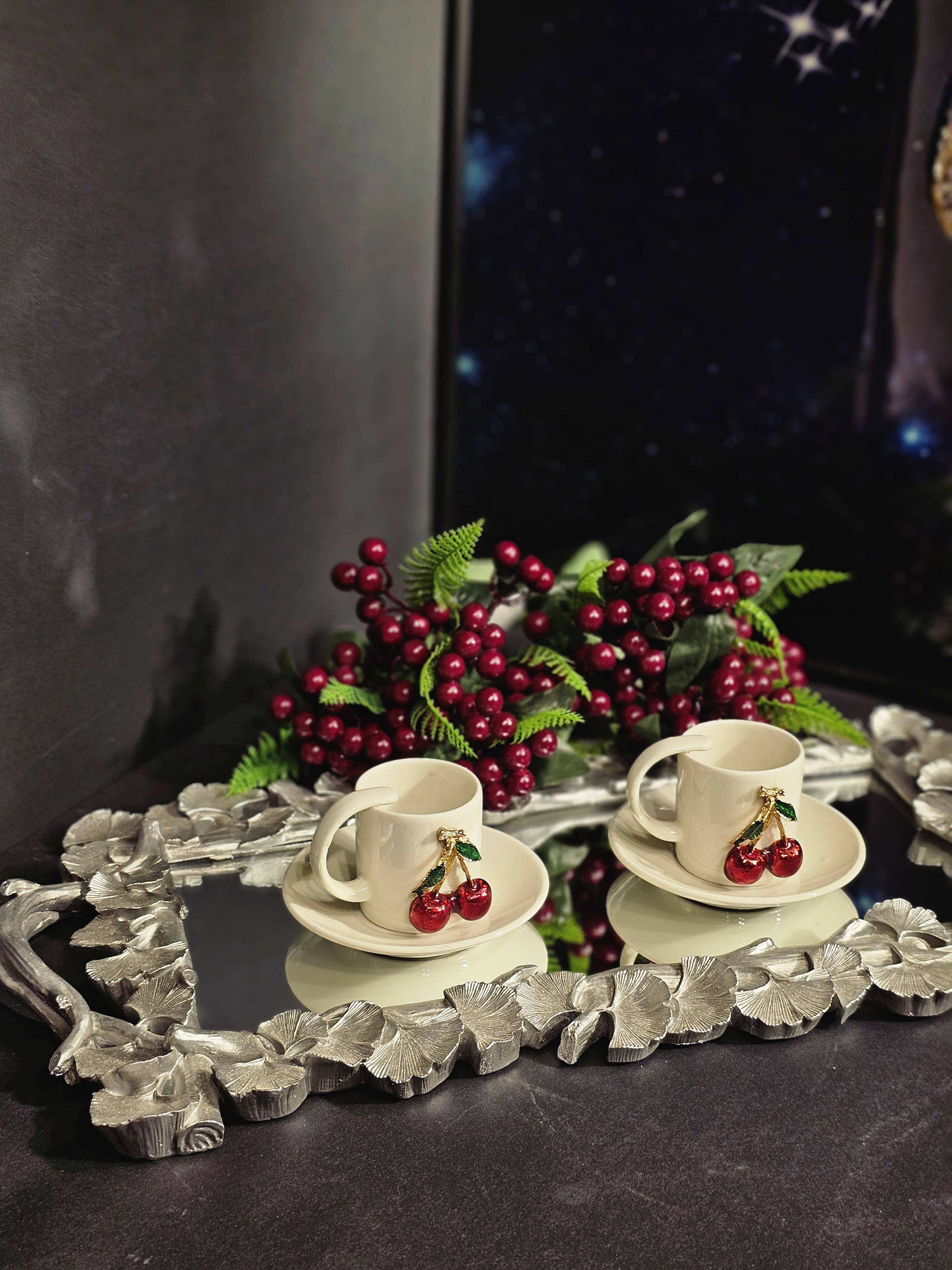 Gıngko Tepsi Gümüş 24 x 50 x 2,5 cm - 3