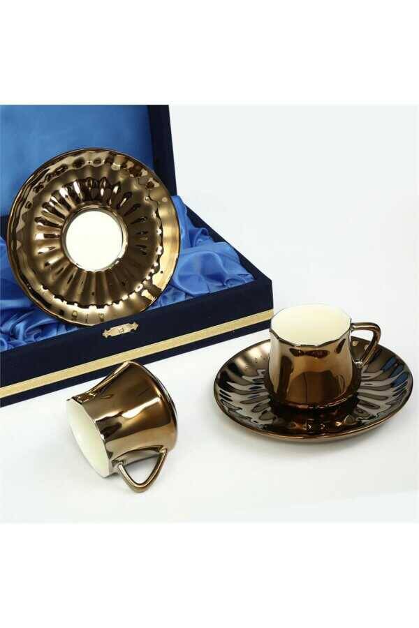 Gold 2li Kahve Fincanı Takımı Mtfk.0058 - 1