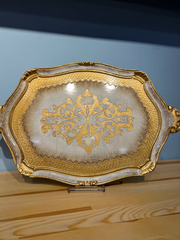 Gül Ağacı Krem Renk Tepsi - 58 cm - 3