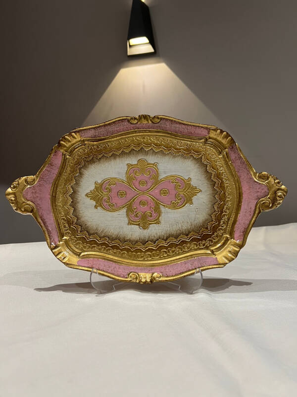 Gül Ağacı Pembe Renk Tepsi - 36 cm - 3