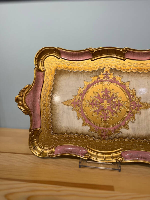 Gül Ağacı Pembe Renk Tepsi - 50 cm - 2