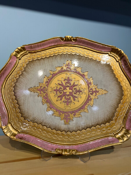 Gül Ağacı Pembe Renk Tepsi - 51 cm - 3