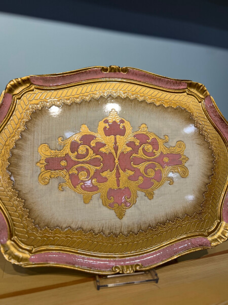 Gül Ağacı Pembe Renk Tepsi - 58 cm - 2