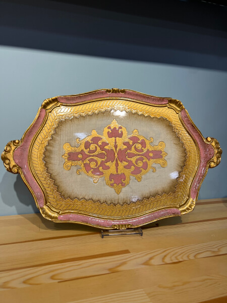 Gül Ağacı Pembe Renk Tepsi - 58 cm - 3