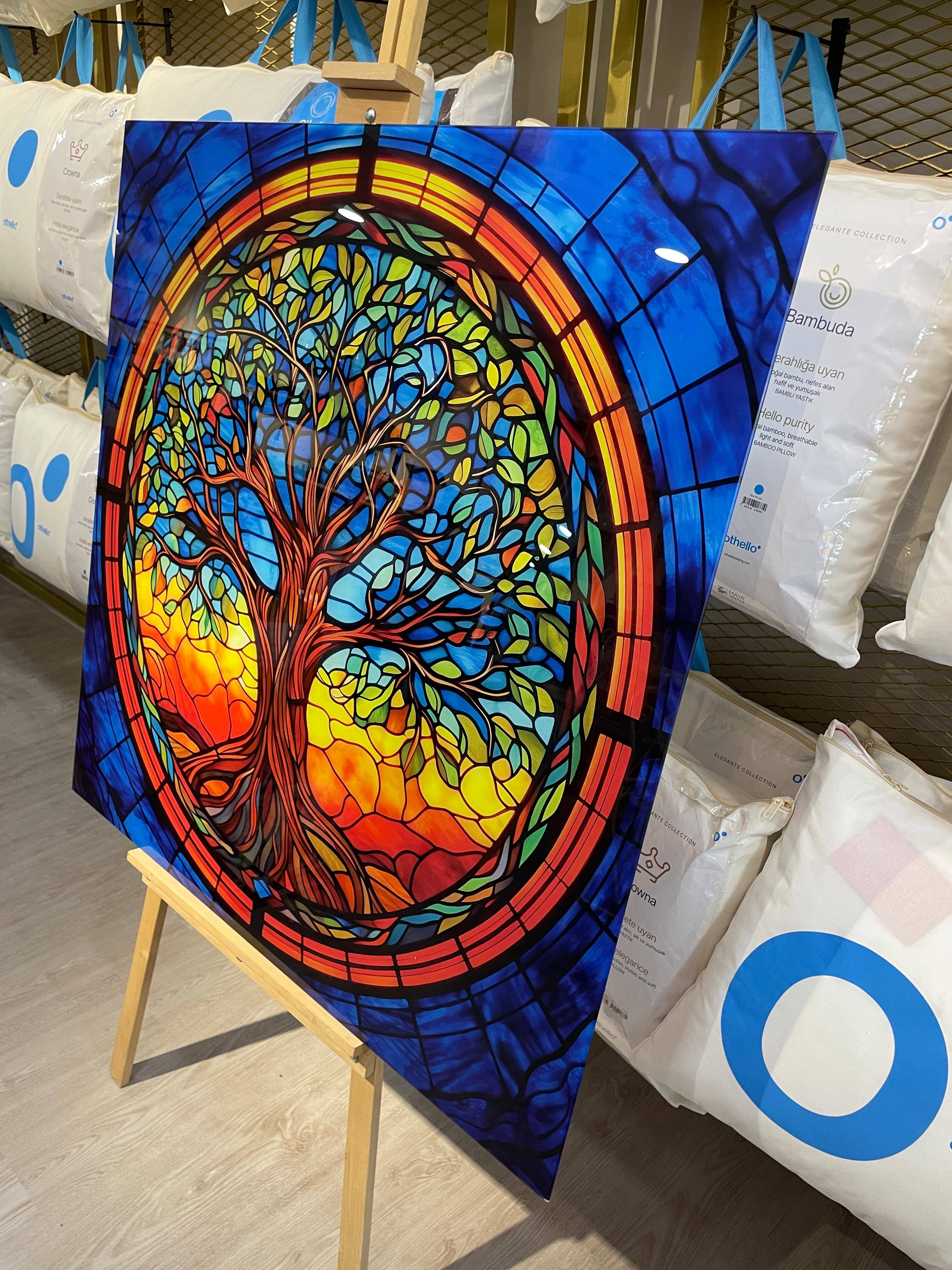 HAYAT AĞACI TABLO 100*100 CM - 2