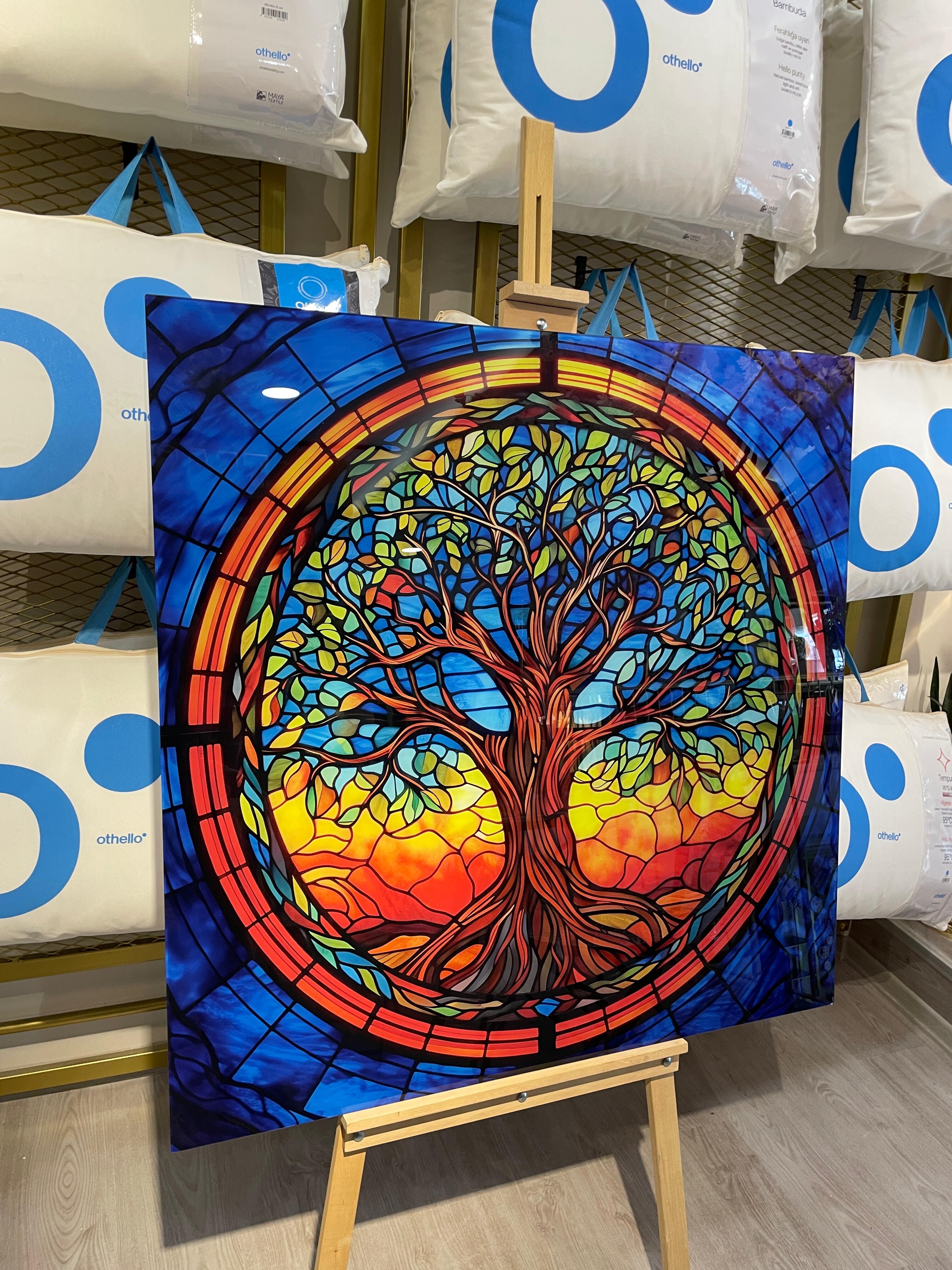 HAYAT AĞACI TABLO 100*100 CM - 3