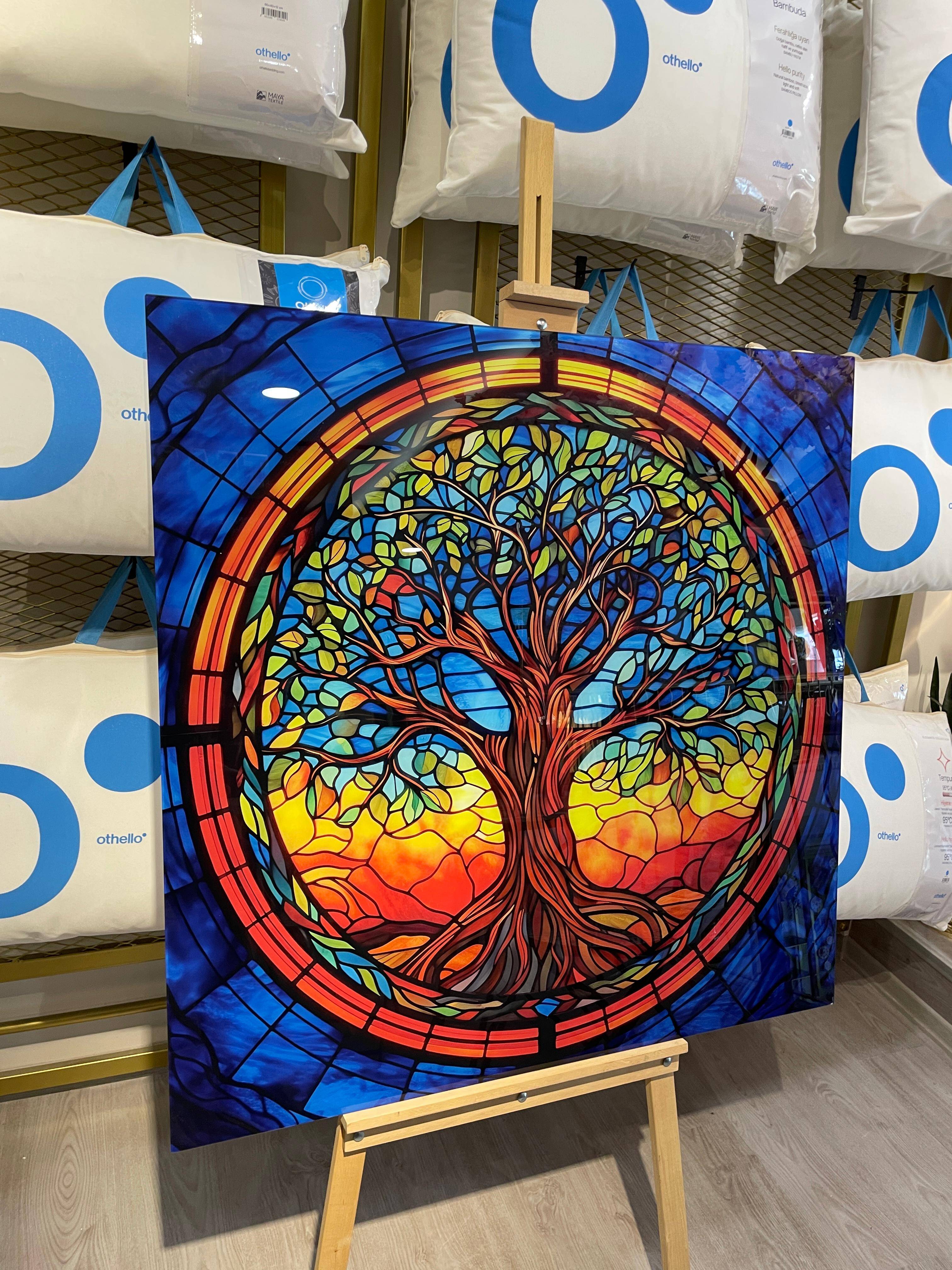 HAYAT AĞACI TABLO 100*100 CM - 3