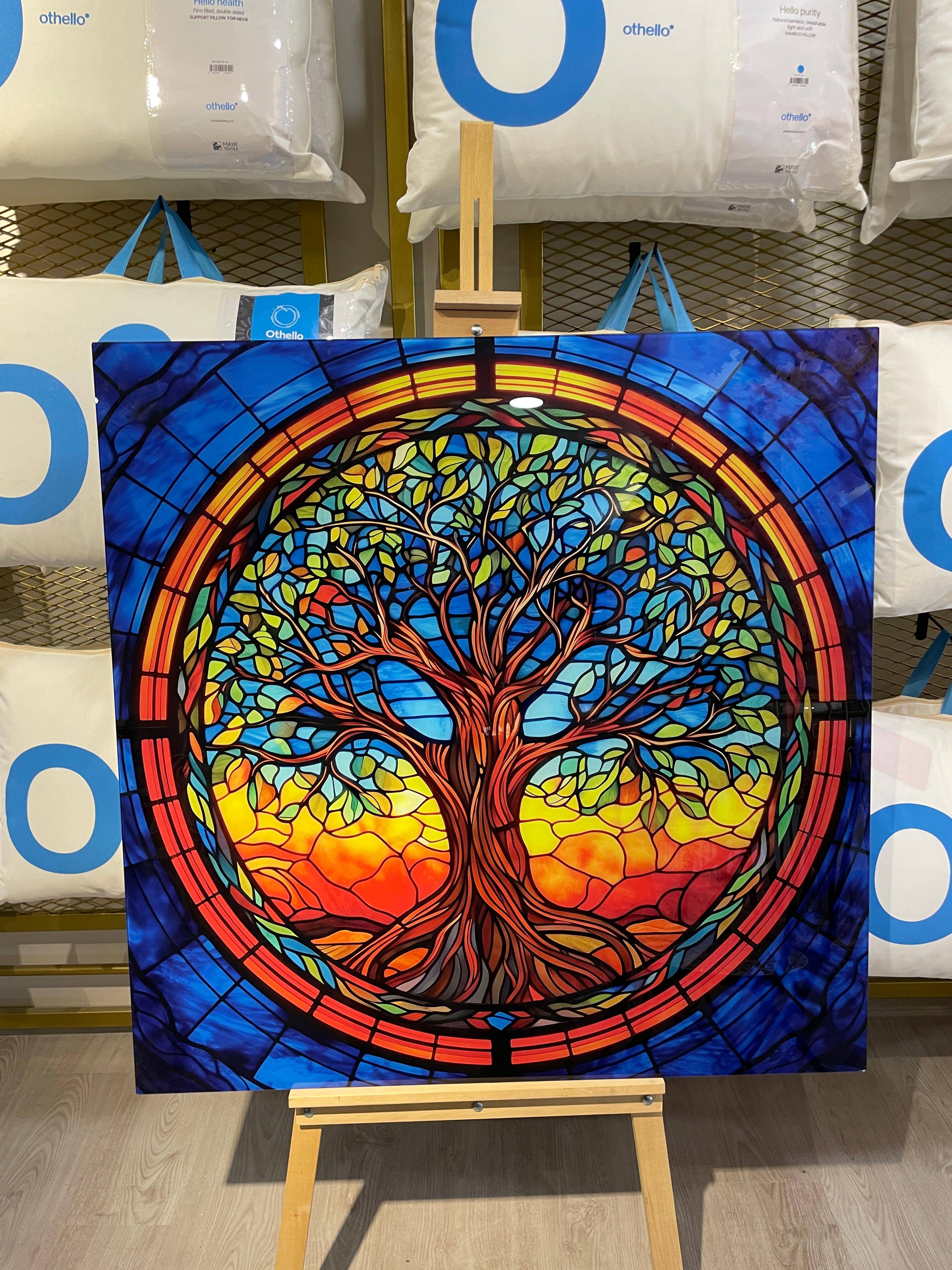 HAYAT AĞACI TABLO 100*100 CM - 1