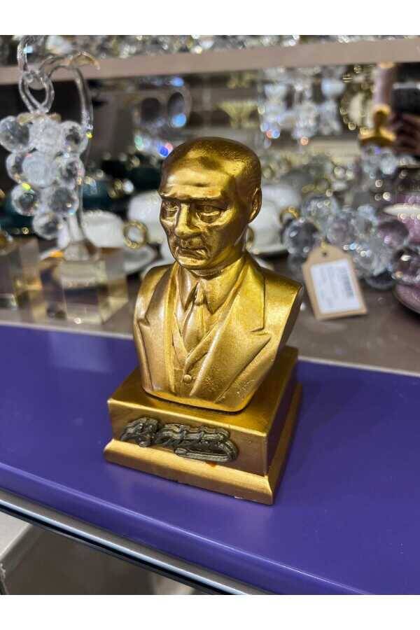 KAİDELİ ATATÜRK BİBLO ALTIN 14 CM - 3