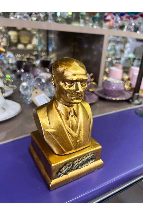 KAİDELİ ATATÜRK BİBLO ALTIN 14 CM - 4