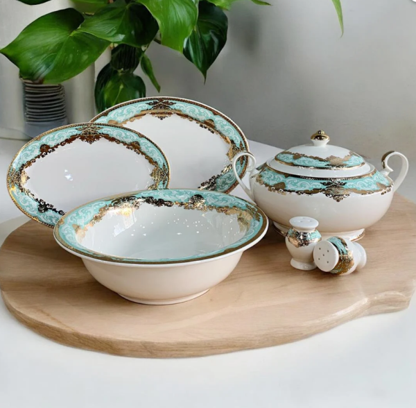 Lemons Celestia Lüx 60 Parça 12 Kişilik Yemek Takımı - 1