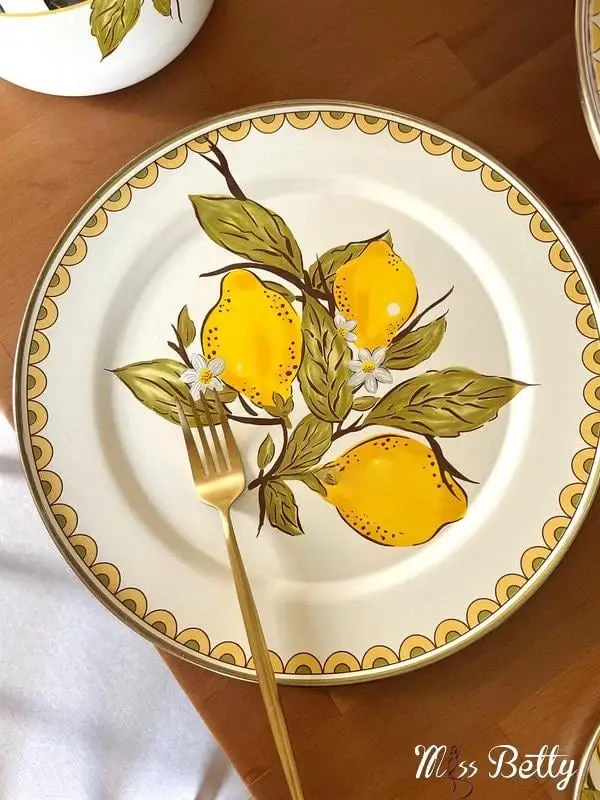 Linda Emaye 2'li Servis Tabağı 30 Cm - 1
