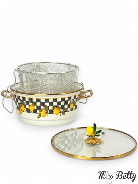 Linda Emaye Kızartma Tenceresi 22 Cm - 2