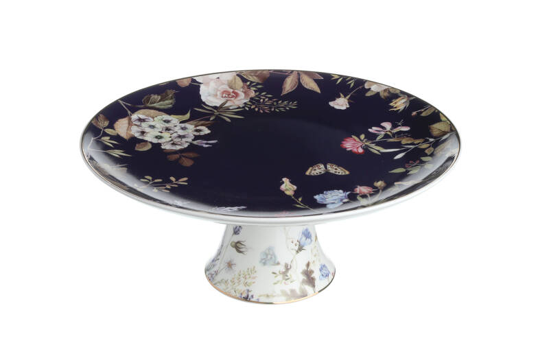 Lucky Art Fleuriesse New Bone China Porselen Ayaklı Kek Standı - 1