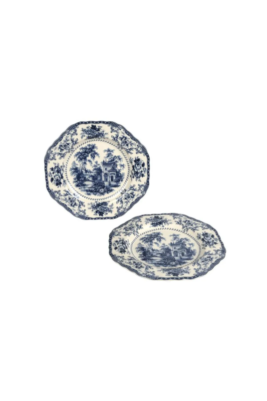 Lucky Art Florantine Stoneware 27cm 6lı Servis Tabağı - 1