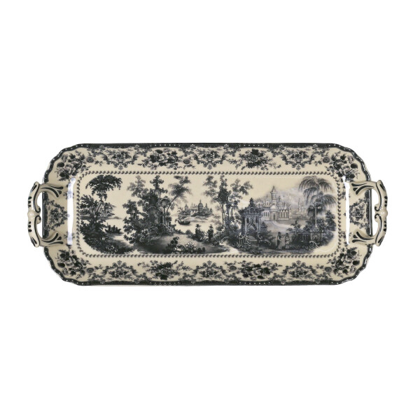 Lucky Art Florantine Stoneware 33cm Kulplu Baton Tabak - 1