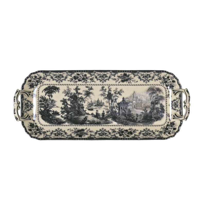 Lucky Art Florantine Stoneware 33cm Kulplu Baton Tabak - 1