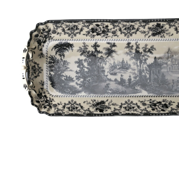Lucky Art Florantine Stoneware 42cm Kulplu Baton Tabak - 2