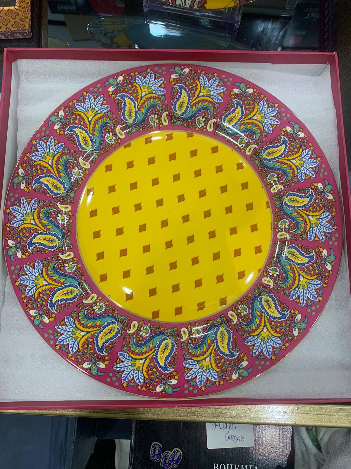 Luckyart Eliana Bone Porselen Karışık Desenli 4 lü Tabak Seti 20 cm - 3