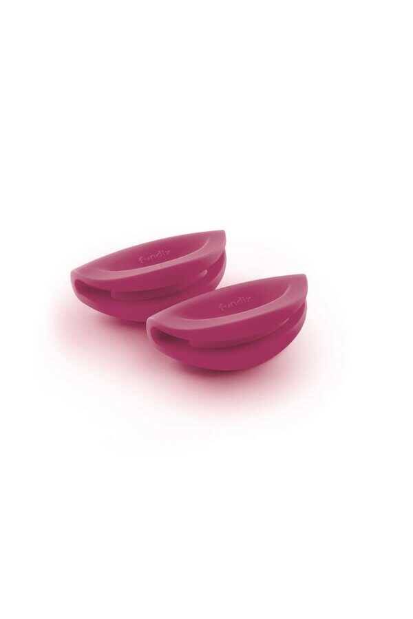 Castey Magenta Silikon Yan Kulplar - 1