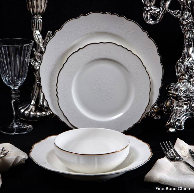  Massimo Victoria Relief Gold 6 KİŞİLİK 24 PARÇA YEMEK TAKIMI - 1