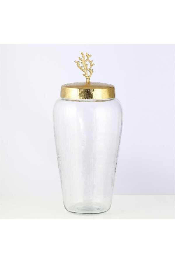 Mercan Kapaklı Küp Gold 21x48 Cm Ak.ja0134 - 1
