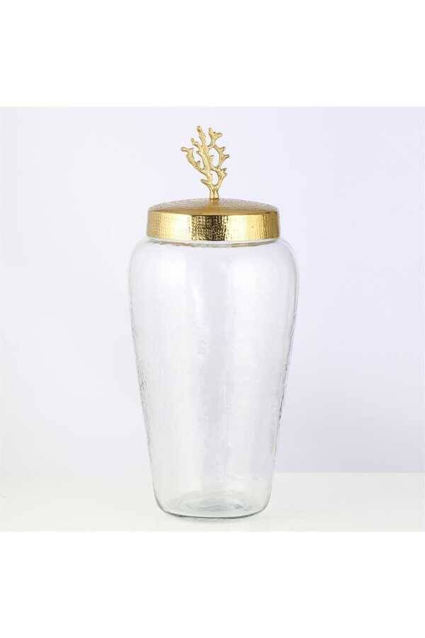 Mercan Kapaklı Küp Gold 21x48 Cm Ak.ja0134 - 1