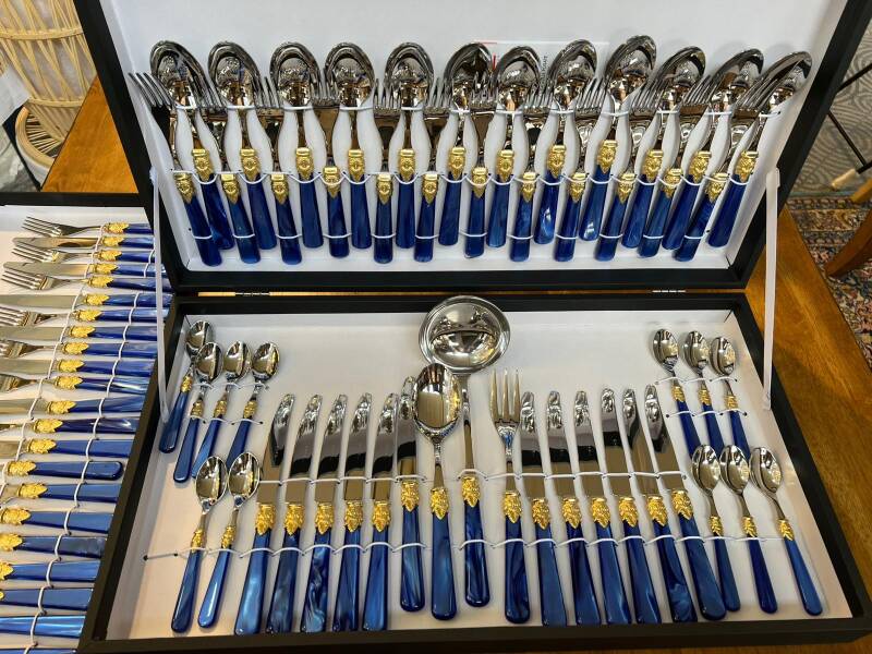 NAPOLEON ALTIN 075P 75 Parça Set Mavi - 1