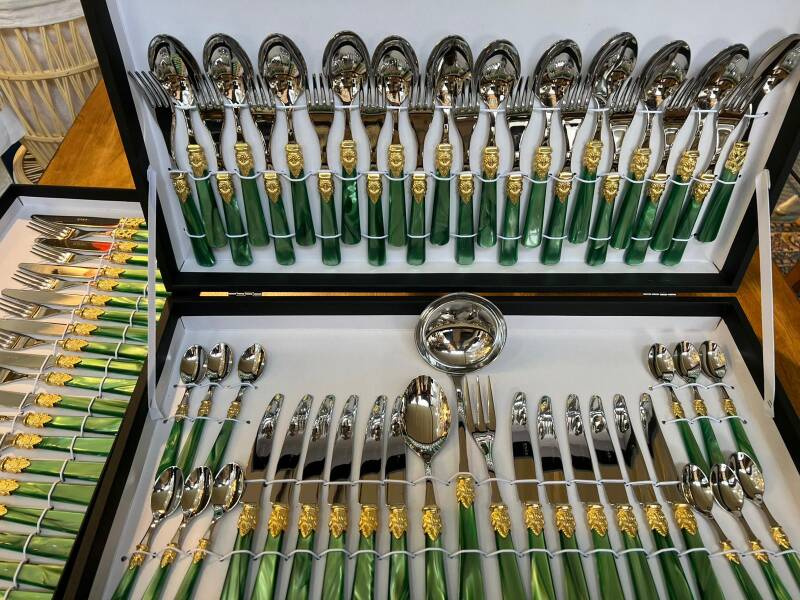 NAPOLEON ALTIN 075P 75 Parça Set Yeşil - 1