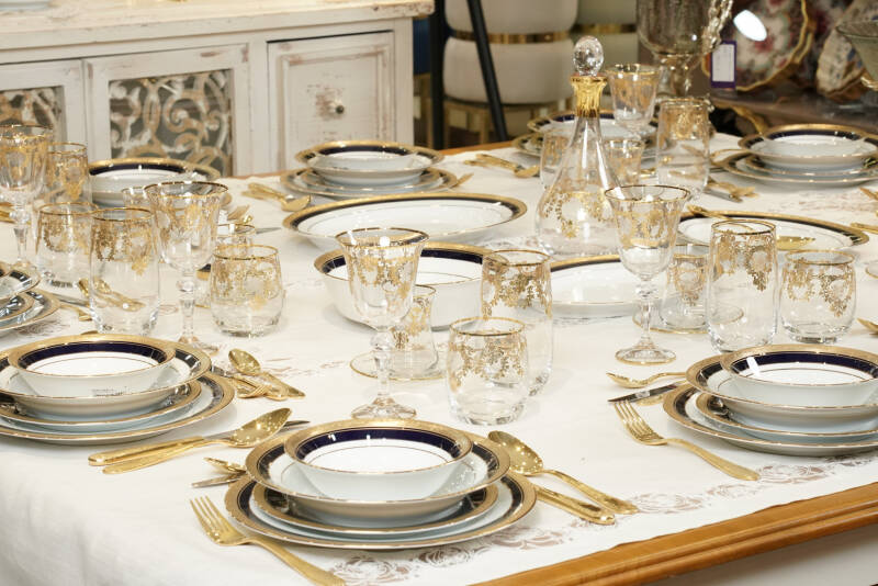 Noritake Crestwood Cobalt Gold 29 Parça Yemek Takımı - 1
