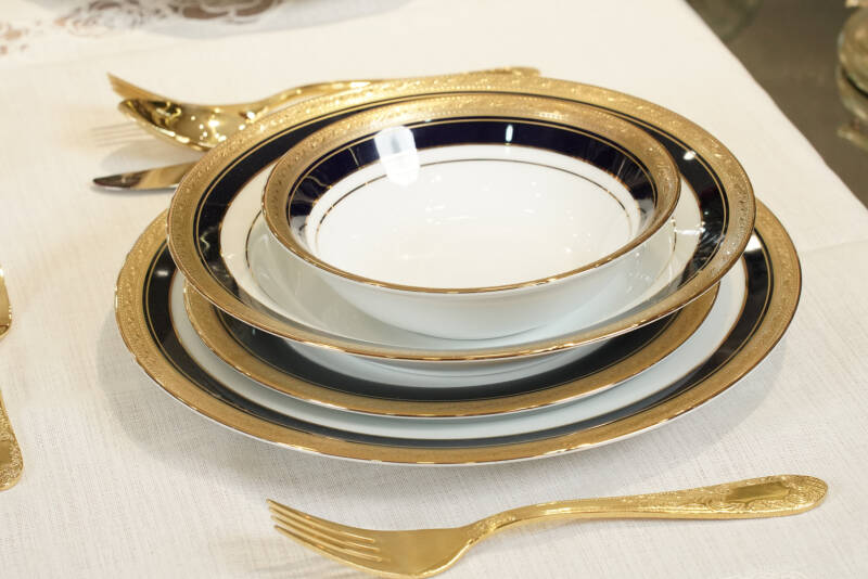 Noritake Crestwood Cobalt Gold 29 Parça Yemek Takımı - 6