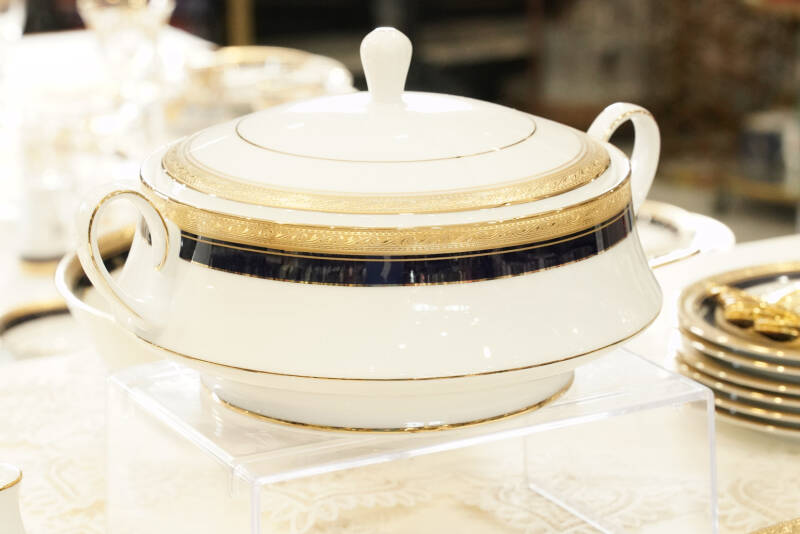 Noritake Crestwood Cobalt Gold Çorba Potu - 3