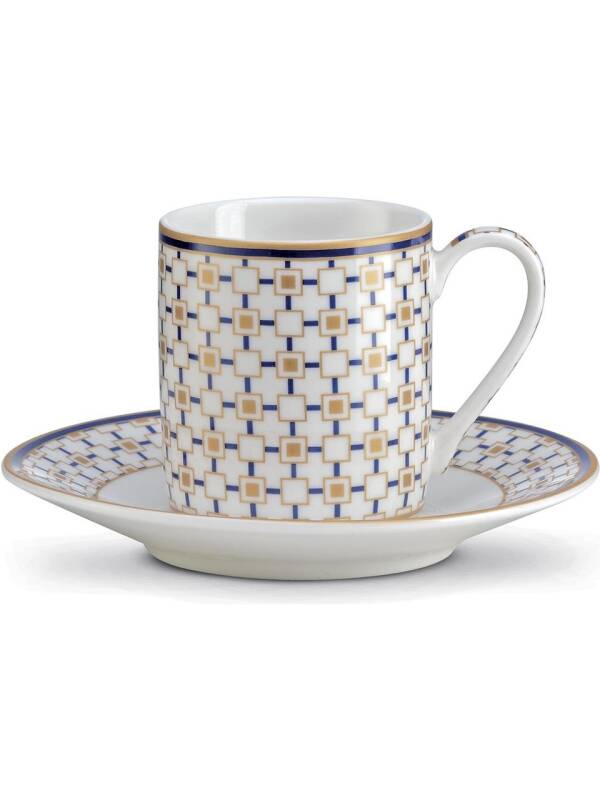 Pozzi Milano Charles 2'li Porselen Kahve Fincan Seti 80 ml - 1