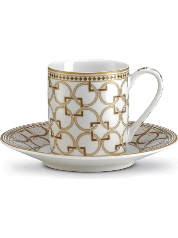 Pozzi Milano Deco 2'li Porselen Kahve Fincan Seti 80 ml - 1