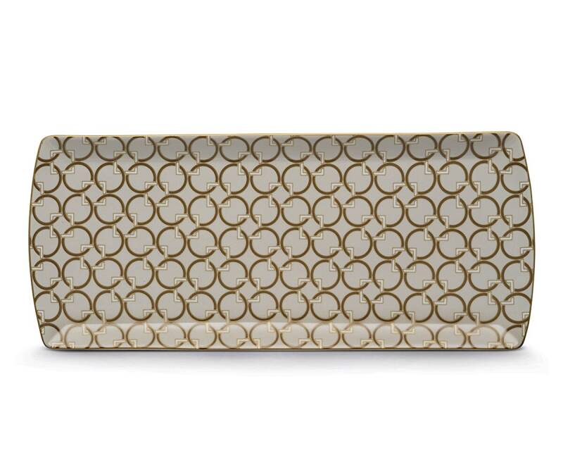 Pozzi Milano Deco Porselen Sunumluk 35 x 15 cm - 1