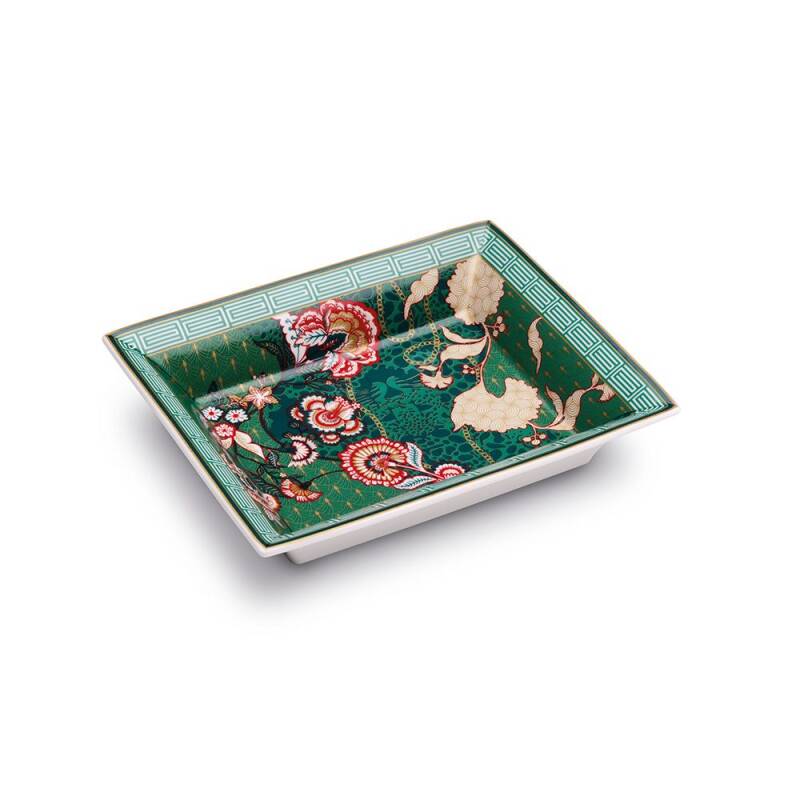 Pozzi Milano Living Porselen Dekoratif Tabak 19,5 x 15,5 cm - 1
