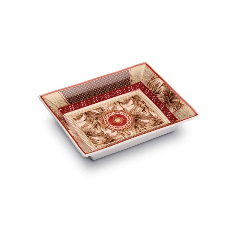 Pozzi Milano Living Porselen Dekoratif Tabak 19,5 x 15,5 cm - 1