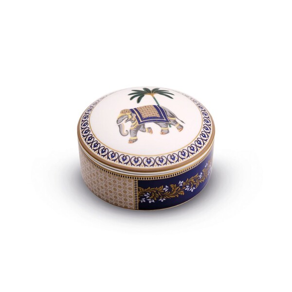 Pozzi Milano Living Porselen Kapaklı Kutu 13 x 6,5 cm 