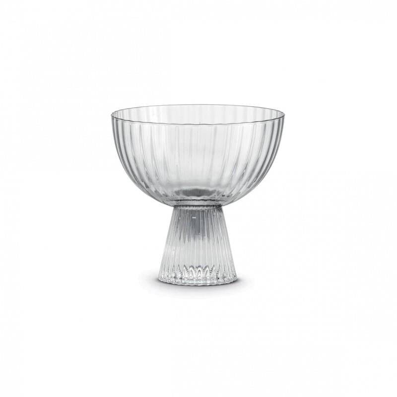 Pozzi Milano Modern Classic 2'li Cam Dondurmalık Seti 400 ml - Şeffaf - 1