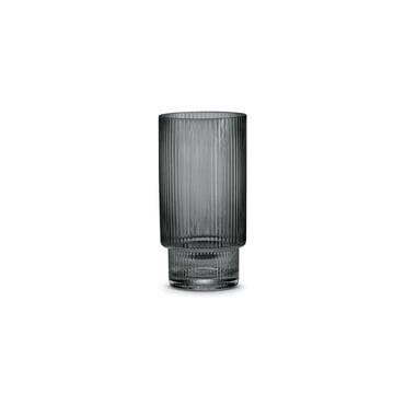 Pozzi Milano Modern Classic 2'li Cam Meşrubat Bardağı Seti 400 ml - Gri - 1