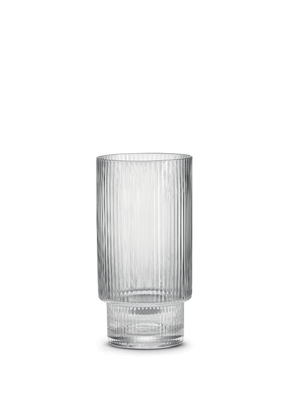 Pozzi Milano Modern Classic 2'li Cam Meşrubat Bardağı Seti 400 ml - Şeffaf - 1