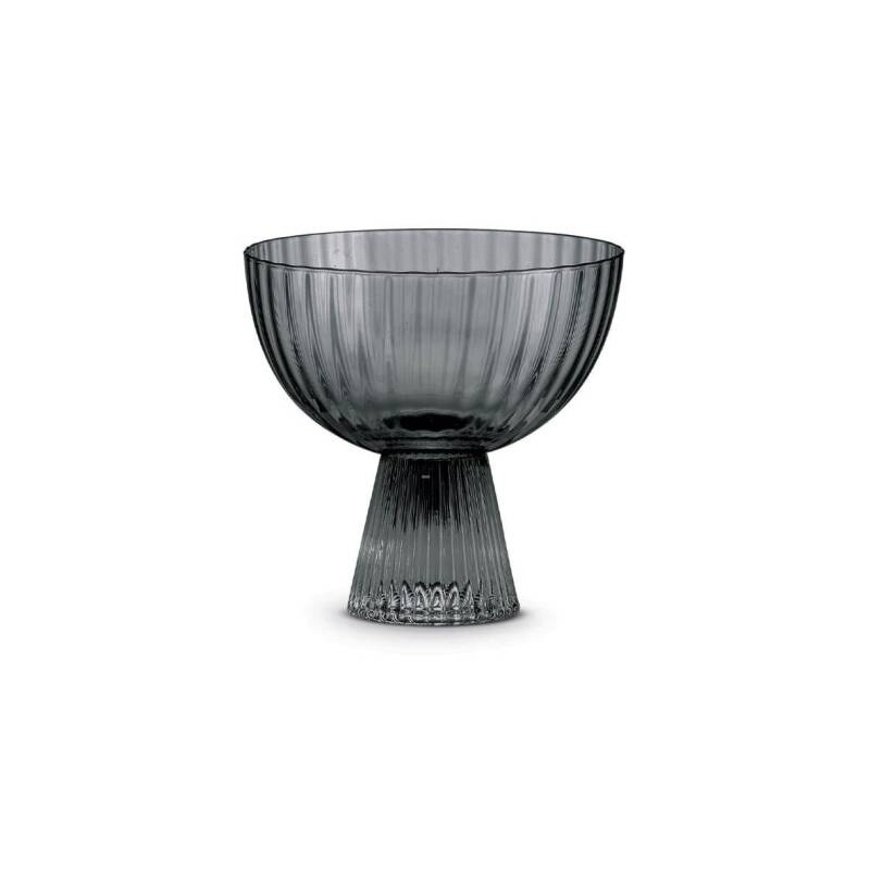 Pozzi MilanoModern Classic 2'li Cam Dondurmalık Seti 400 ml - Gri - 1