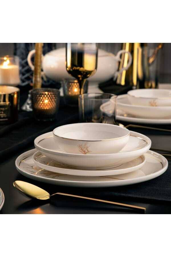 PRESTİGE COLLECTİONS . Yuvarlak 60 Parça Yemek Takımı Y-9004 - 4