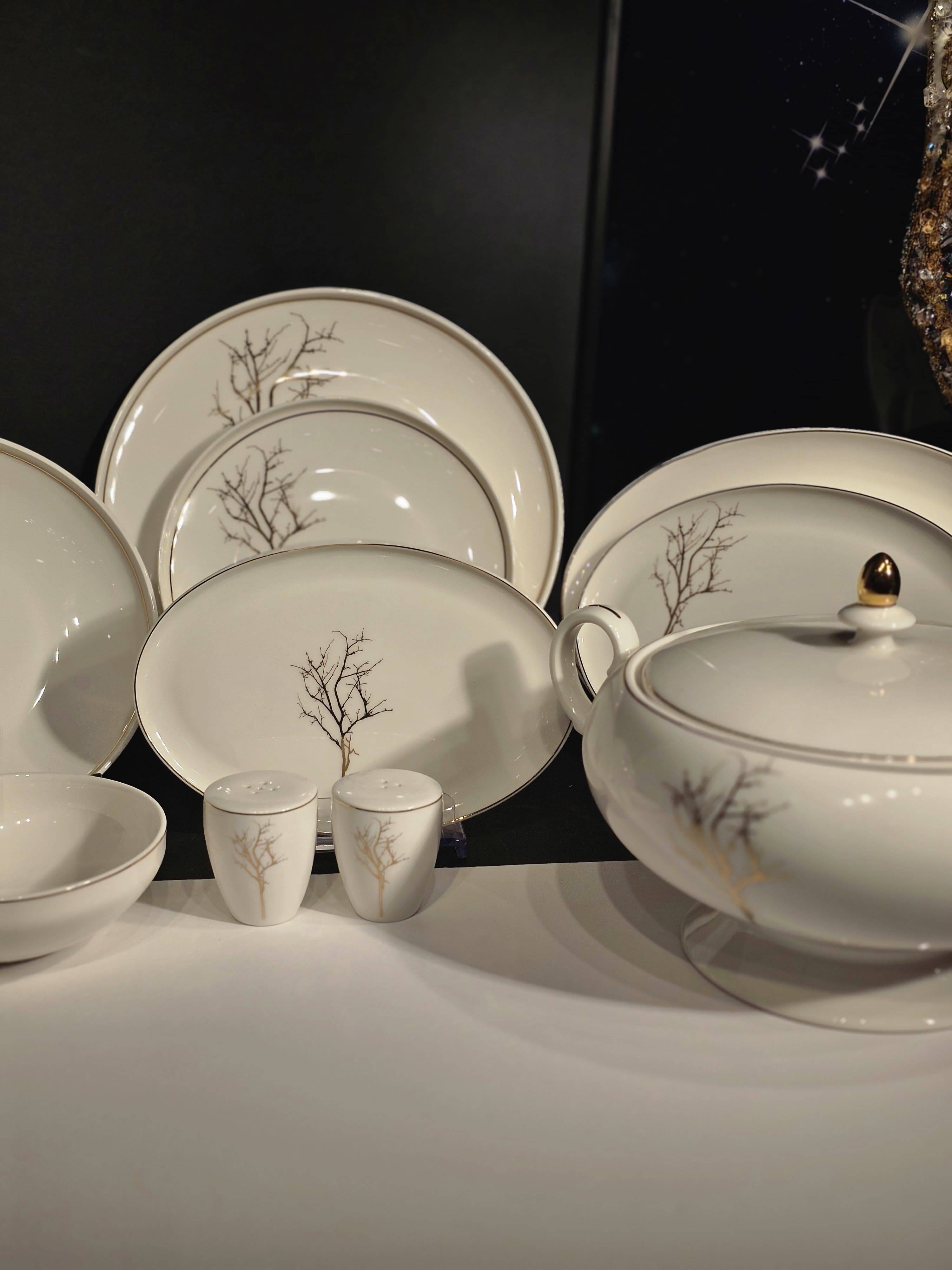 PRESTİGE COLLECTİONS . Yuvarlak 60 Parça Yemek Takımı Y-9004 - 6