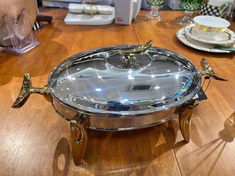 QUEEN MUM ISITICILI OVAL SERVİS SETİ 3 L - 2